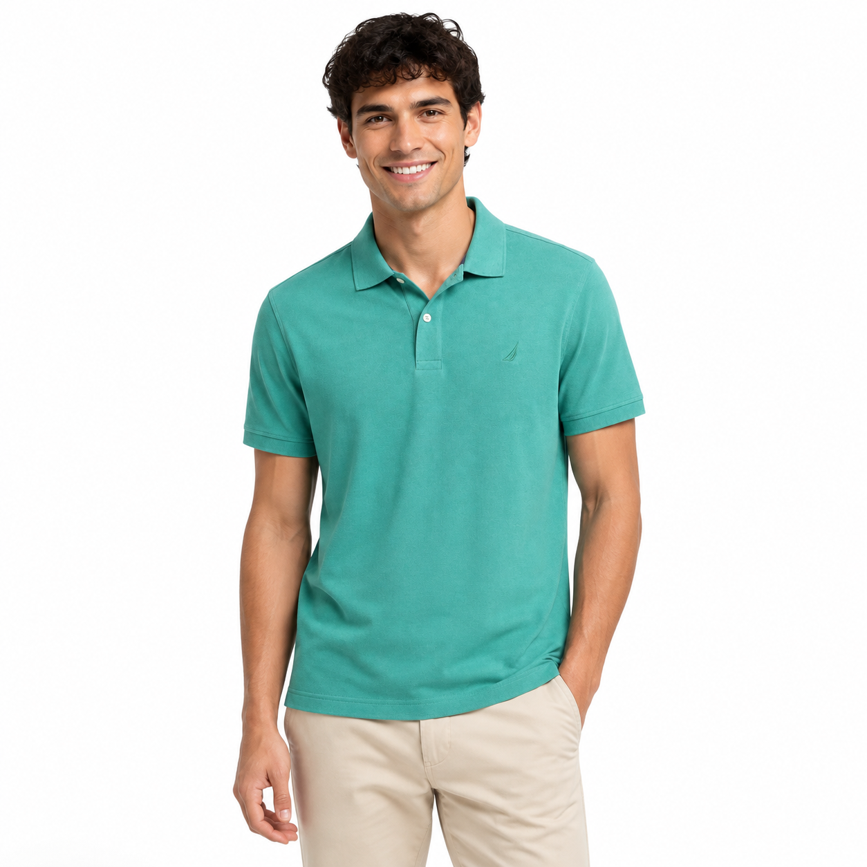 Nautica classic-fit cotton piqué deck polo shirt