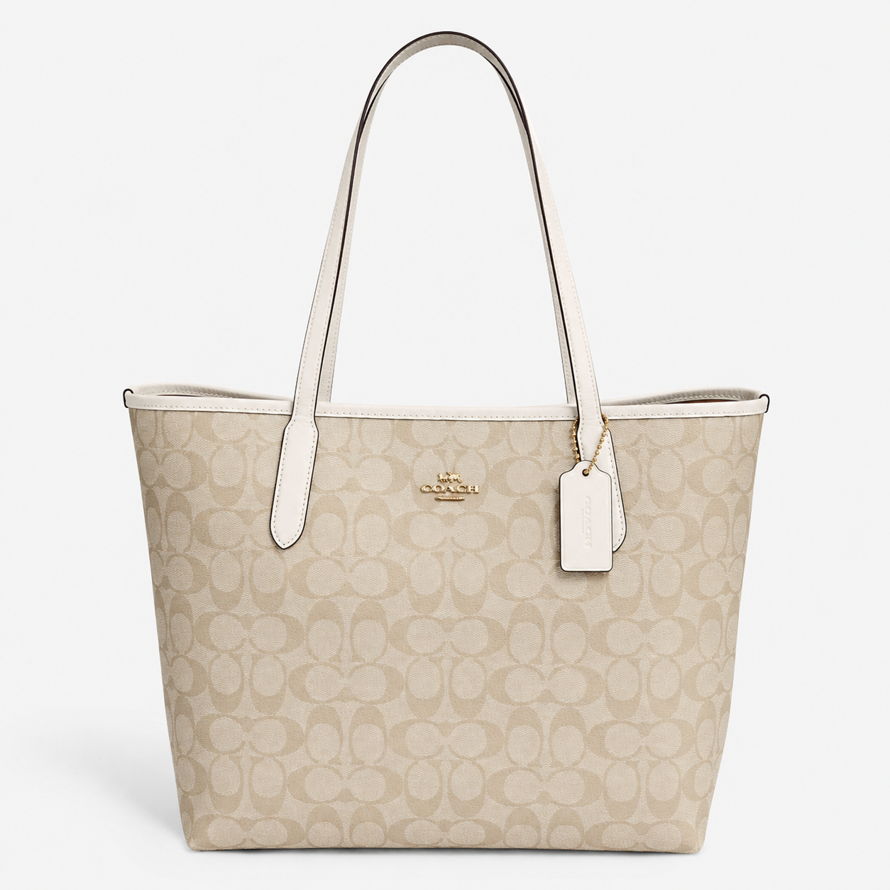 Coach City Tote In Signature Canvas