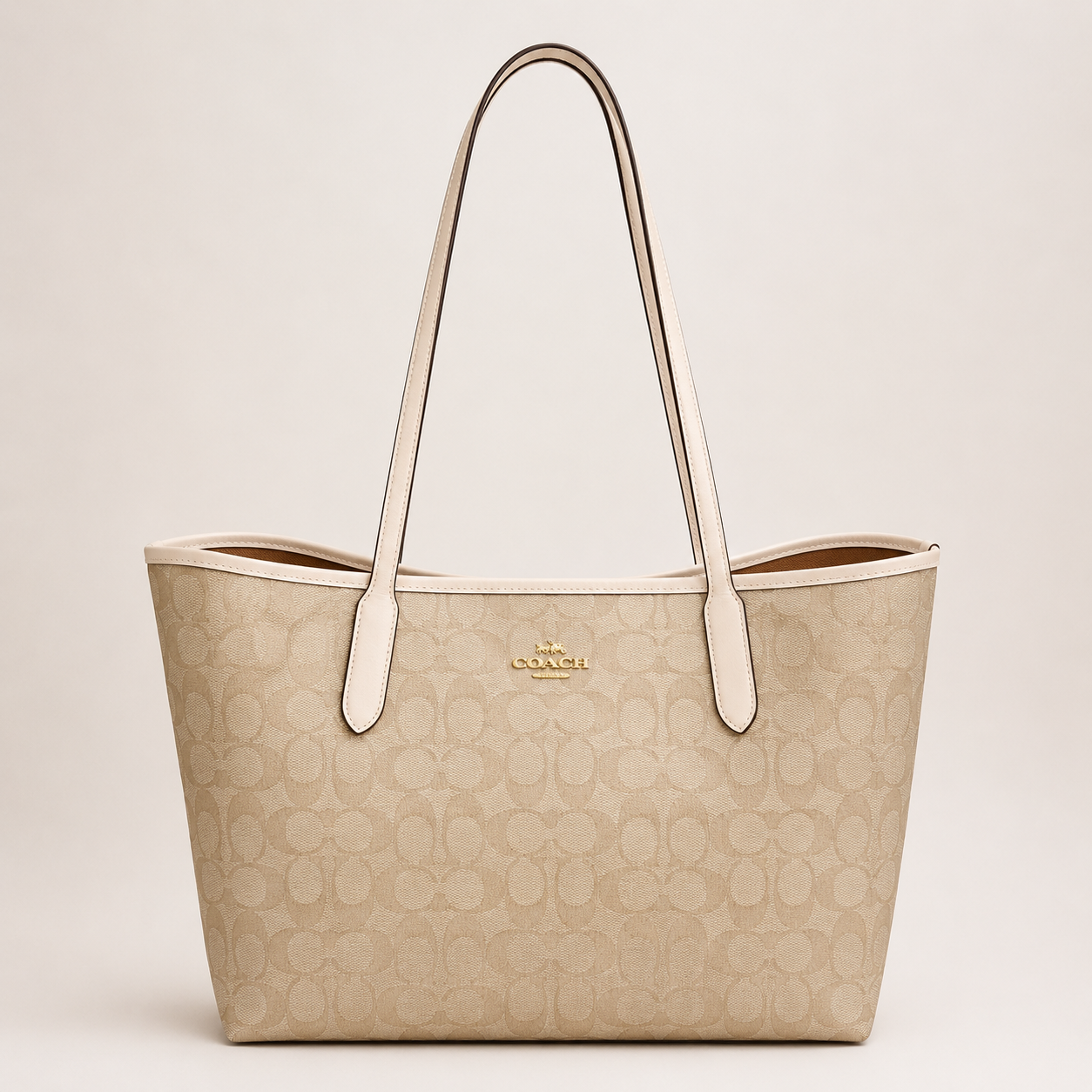 Coach City Tote In Signature Canvas