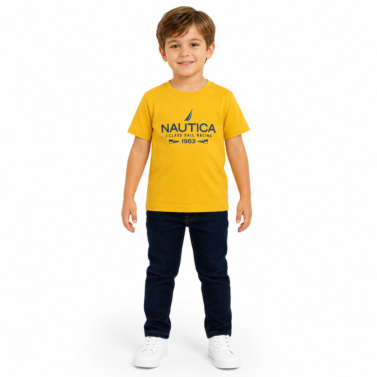 Nautica J-Class Sail Racing short-sleeve crewneck t-shir