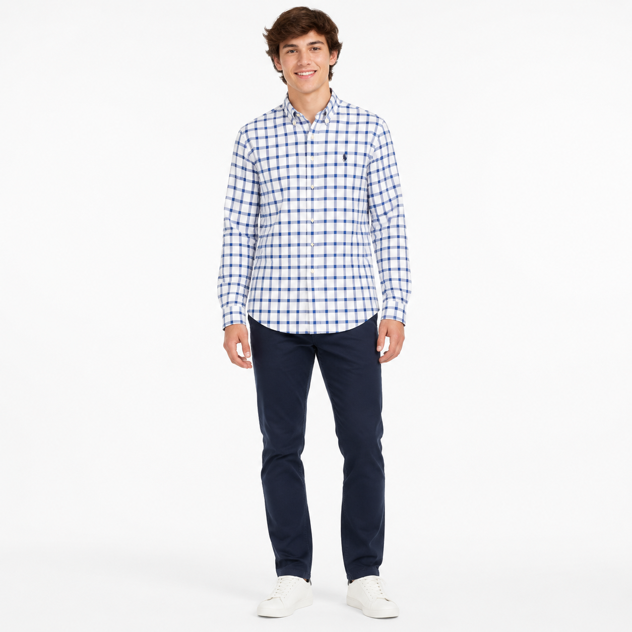 Ralph Lauren Custom Fit Plaid Poplin Shirt