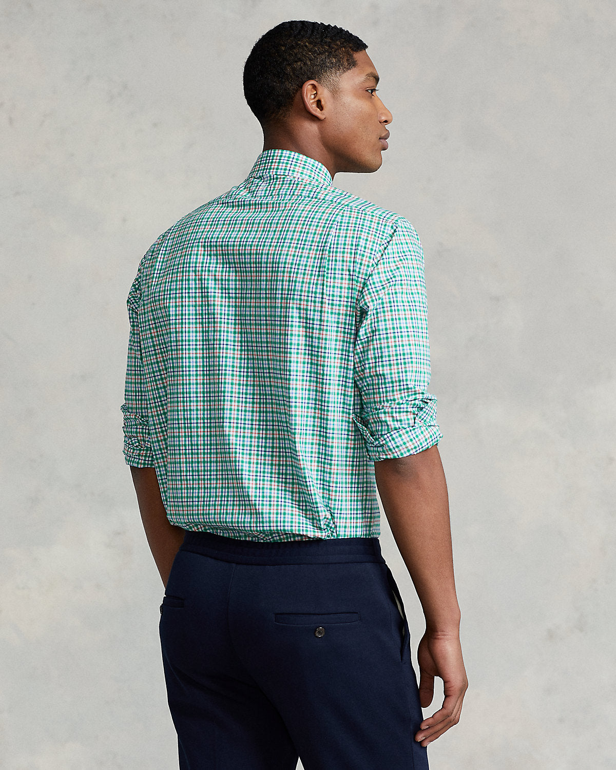 Ralph Lauren Custom Fit Checked Poplin Shirt