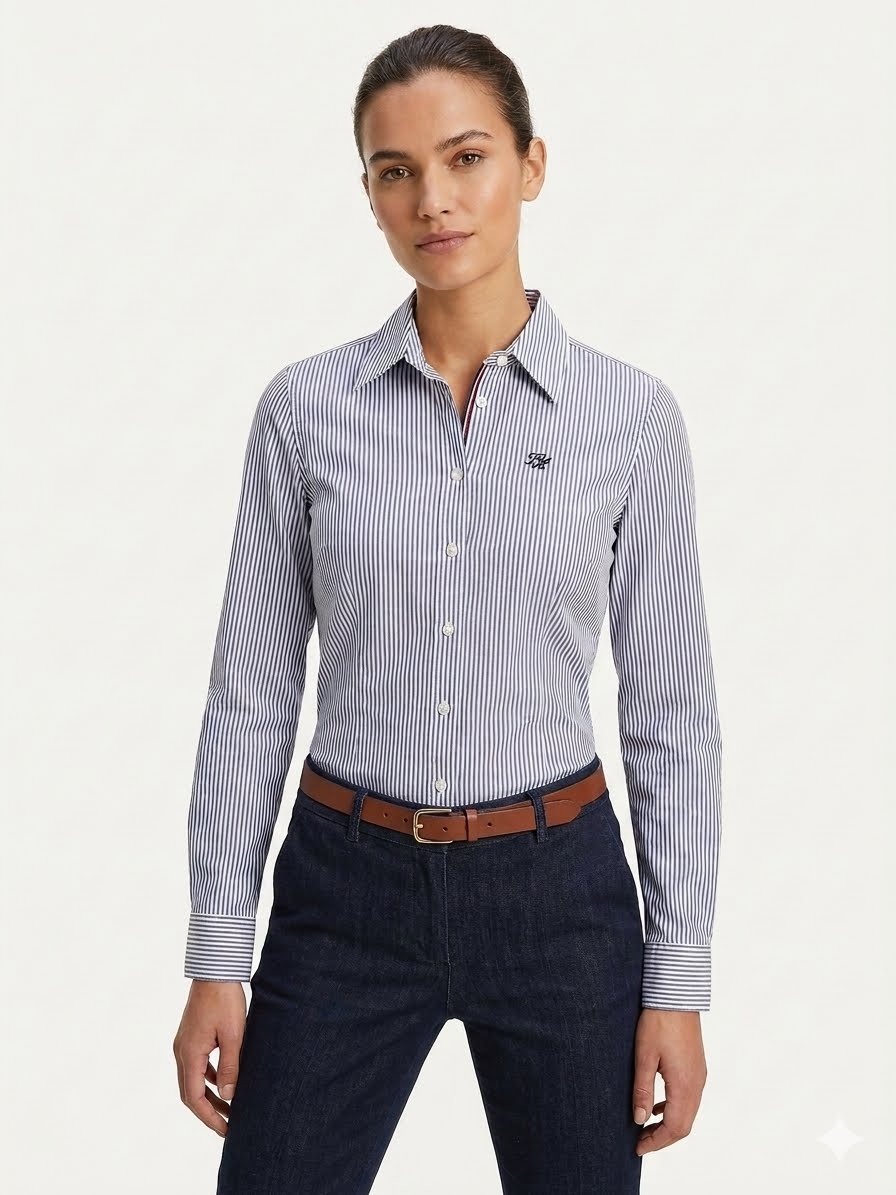 Tommy Hilfiger Long Sleeve Women’s Striped Shirt