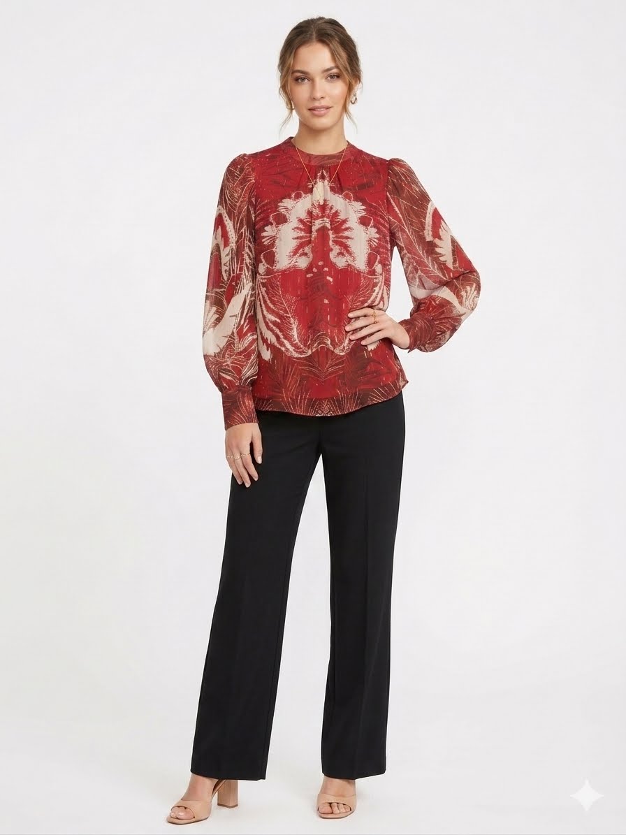 Rachel Zoe Bibi Silk Blend Drawstring Dolman Sleeve Top Blouse