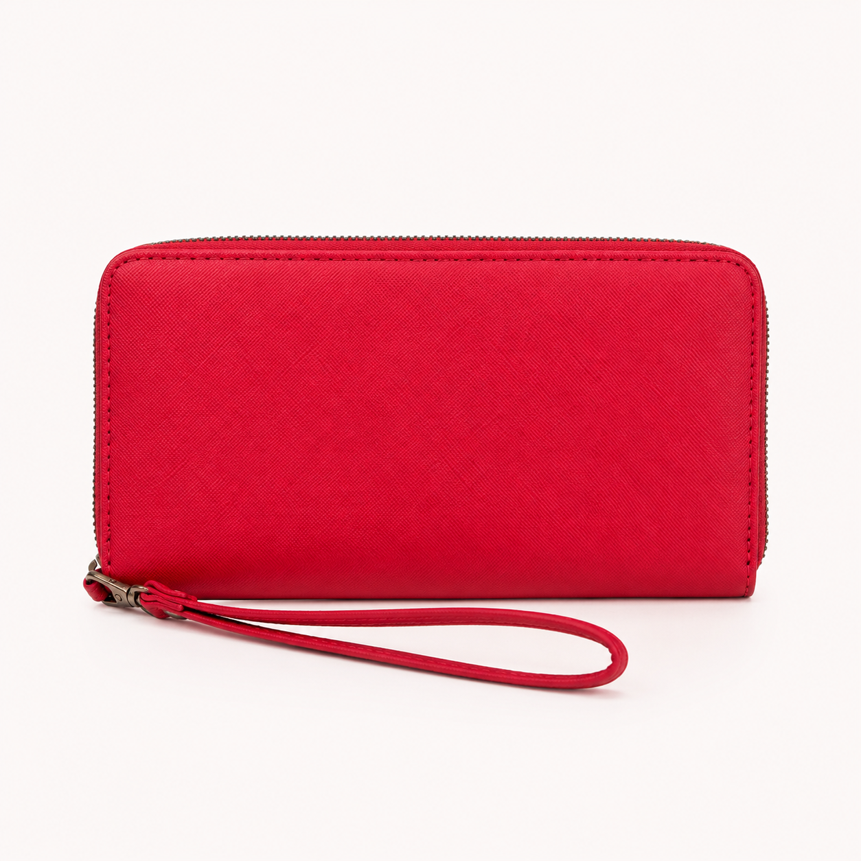 Rebecca & Rifka Vegan Saffiano Leather Zip Around Phone Case Wristlet Wallet