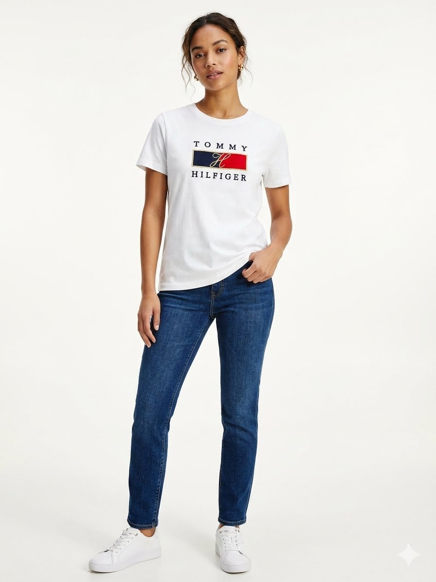 Tommy Hilfiger-Block Logo T-Shirt
