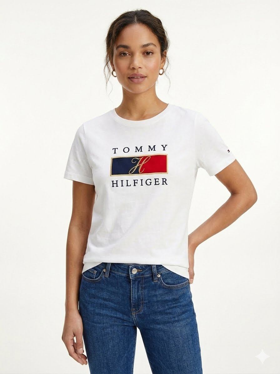 Tommy Hilfiger-Block Logo T-Shirt