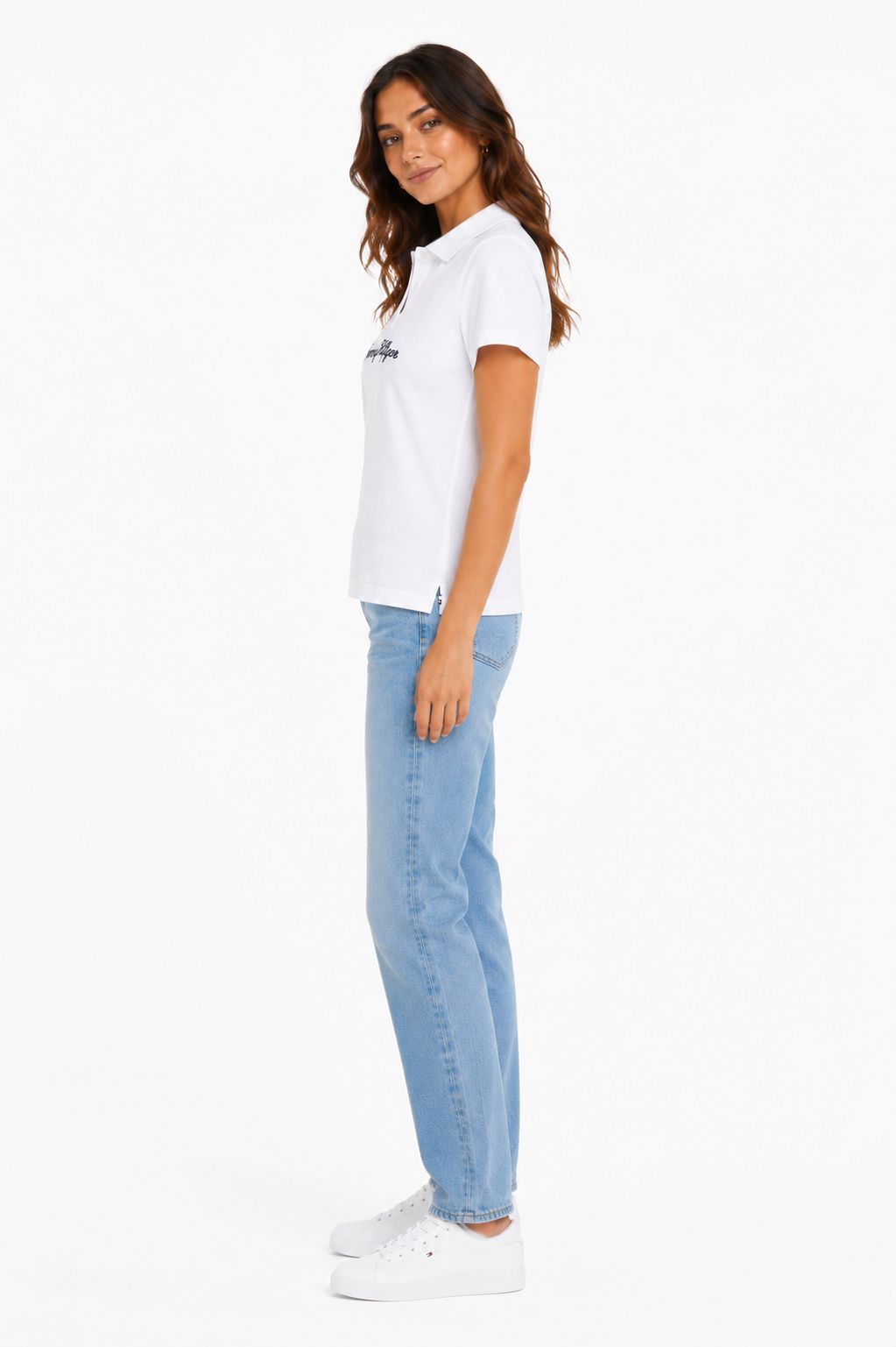Tommy Hilfiger Camiseta Blanca De Mujer Para Un Look Clásico