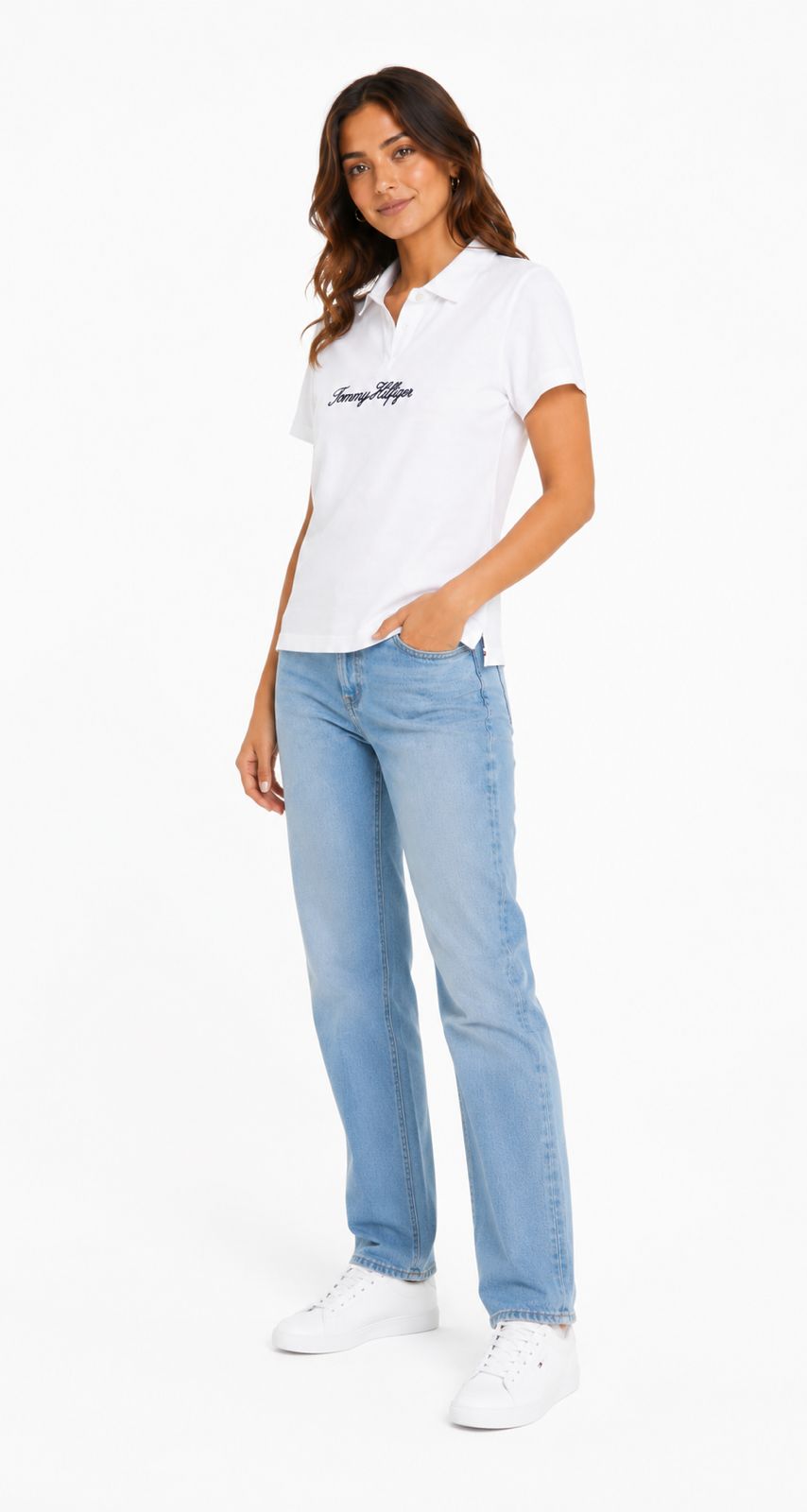 Tommy Hilfiger Camiseta Blanca De Mujer Para Un Look Clásico