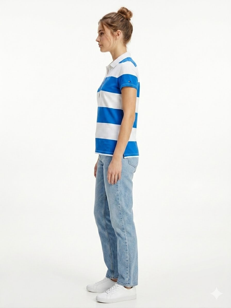 Tommy Hilfiger Block Stripe Classic Fit Polo Shirt