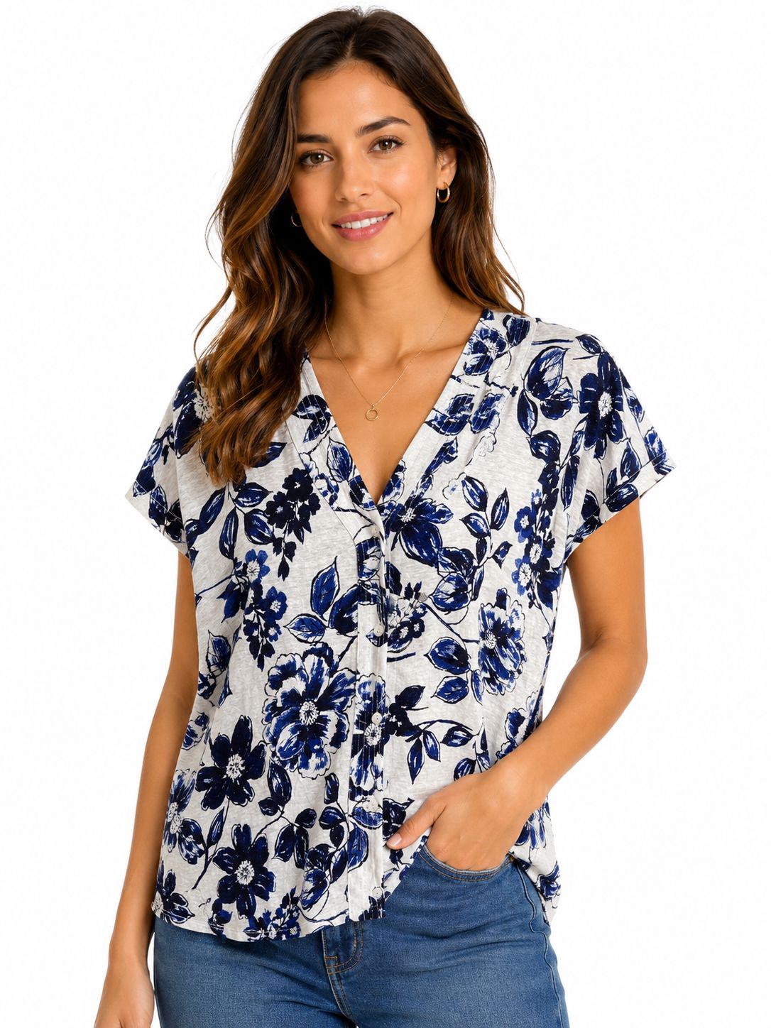 Rachel Roy Women’s Floral Printed Blouse