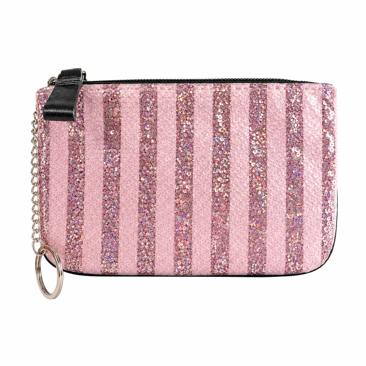 Victorias Secret Glitter Change Purse Key Chain/Gift Card/Lipstick Holder
