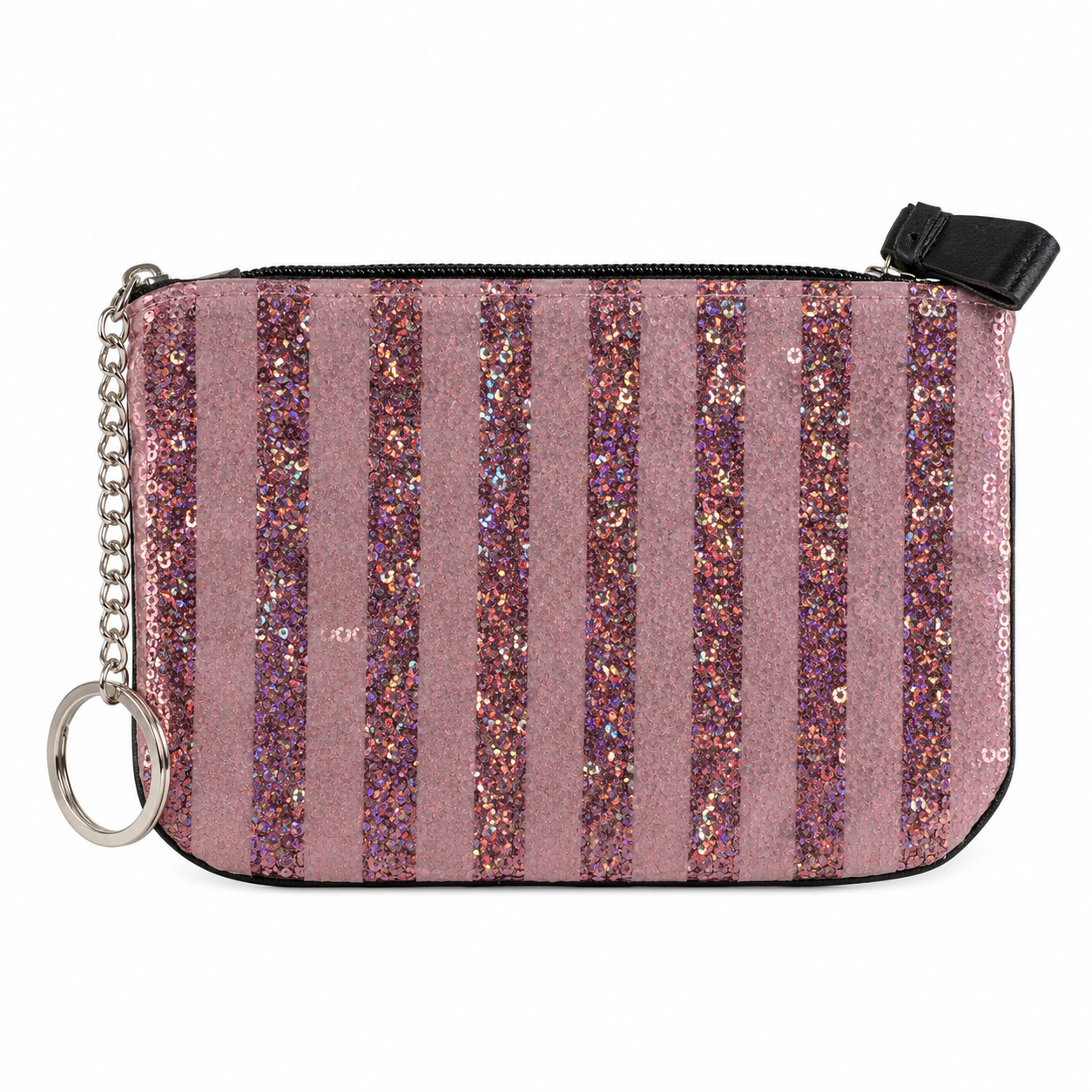 Victorias Secret Glitter Change Purse Key Chain/Gift Card/Lipstick Holder