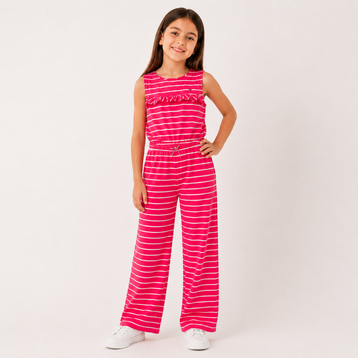 Tommy Hilfiger  Kids Girl Stripped Sleeveless Jumpsuit