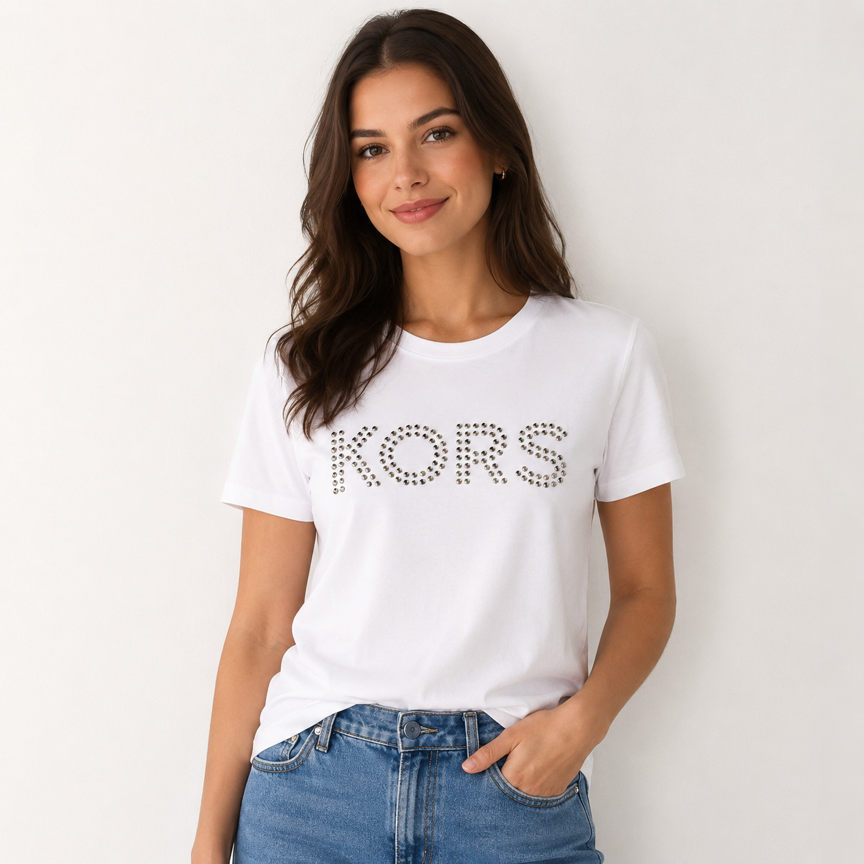 Michael Kors Empire-stud T-shirt