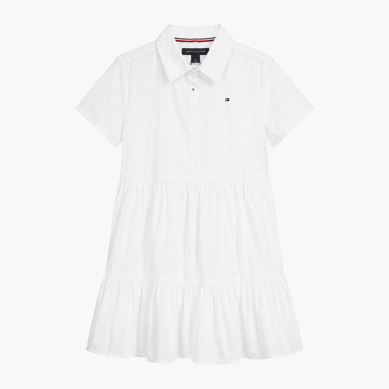Tommy Hilfiger ids' Sleeveless Embroidered Tiered Dress