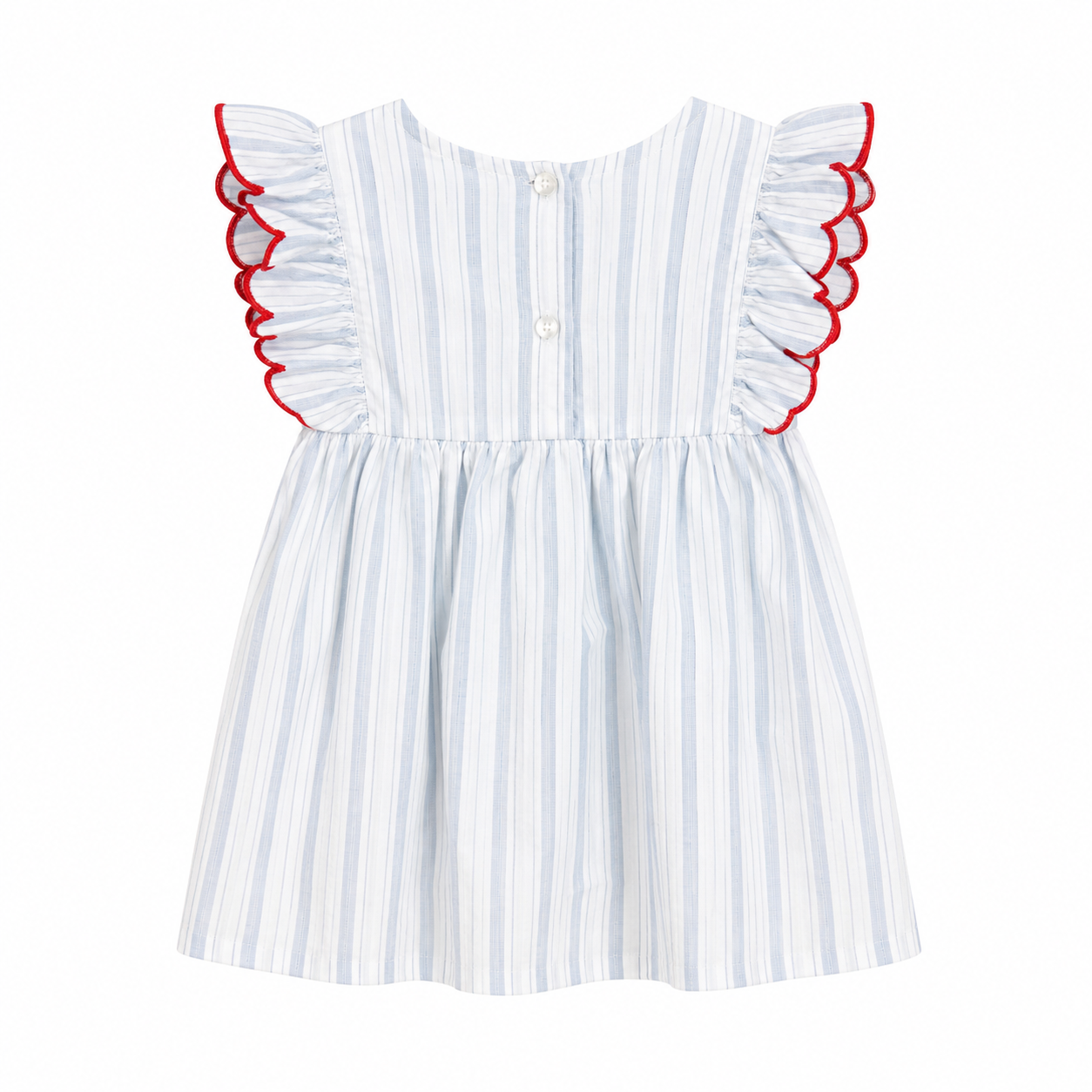 Daisy Fuentes Girls Blue With Embroidery Blouse