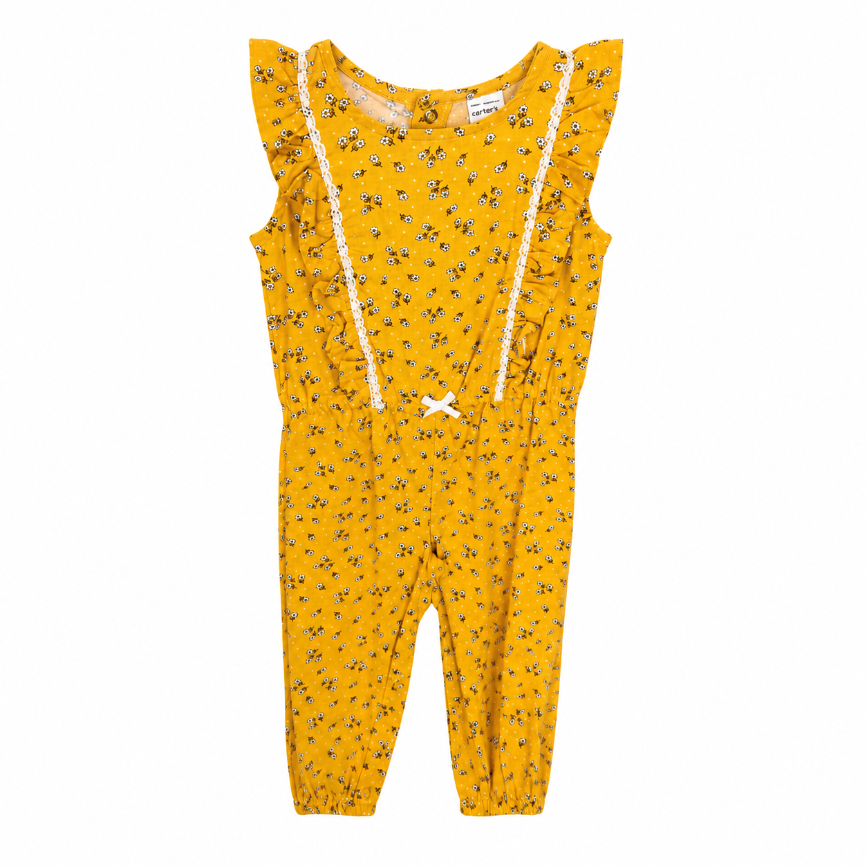 Carter’s Floral Flutter Jumpsuit - Baby Girl