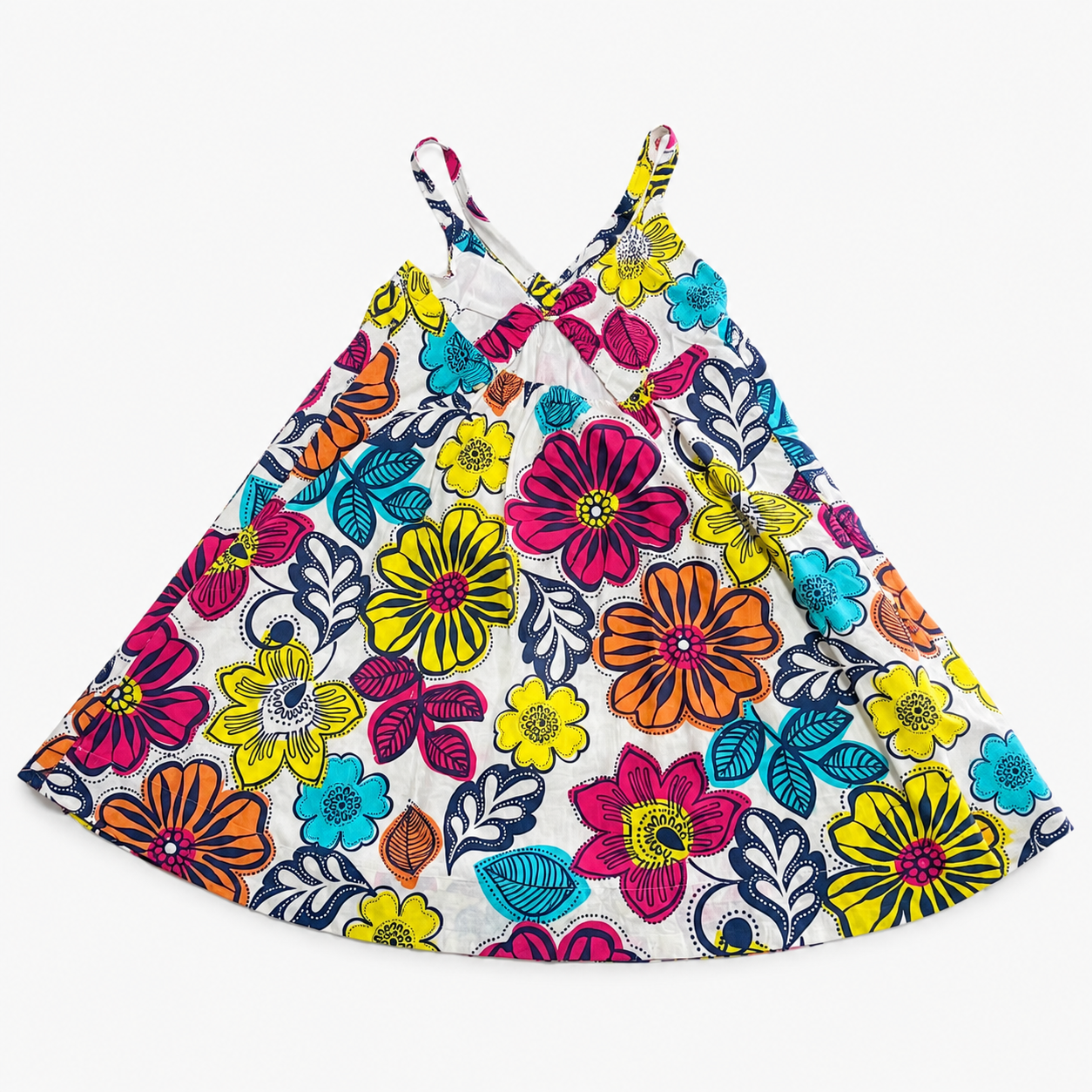 Gap Kids Smocked Ruffle Midi Dress