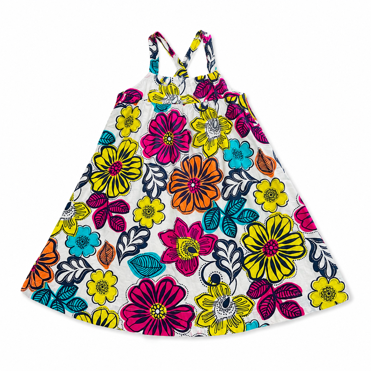 Gap Kids Smocked Ruffle Midi Dress