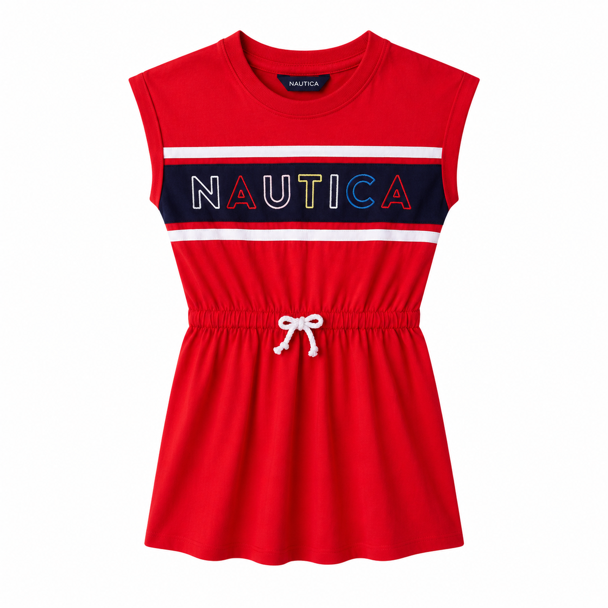 Nautica girls Short Sleeve Fashion Dress Casual Dress