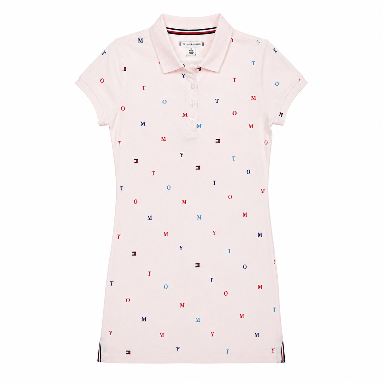 Tommy Hilfiger kids' Allover Embroidered Polo Dress