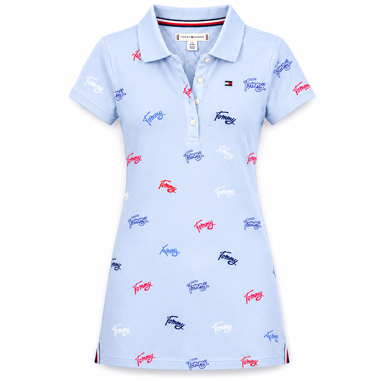 Tommy Hilfiger Kids- Vestido Polo Estampado Para Niñas