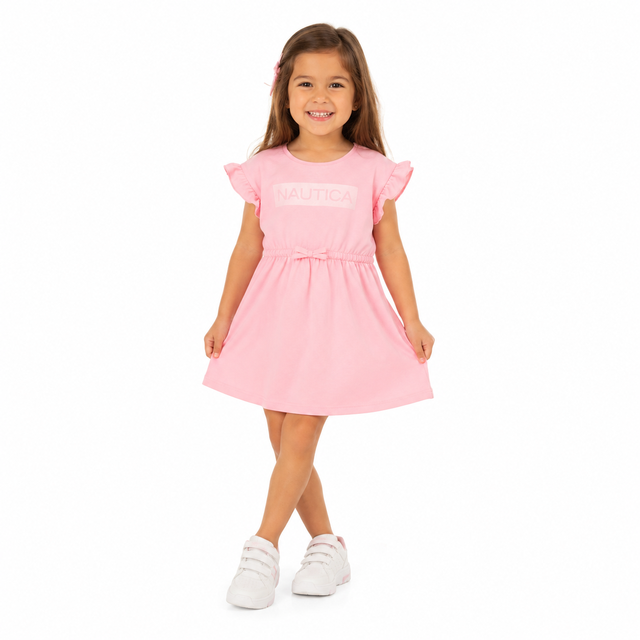 Nautica toddler girls' billboard logo dress (2t-4t)