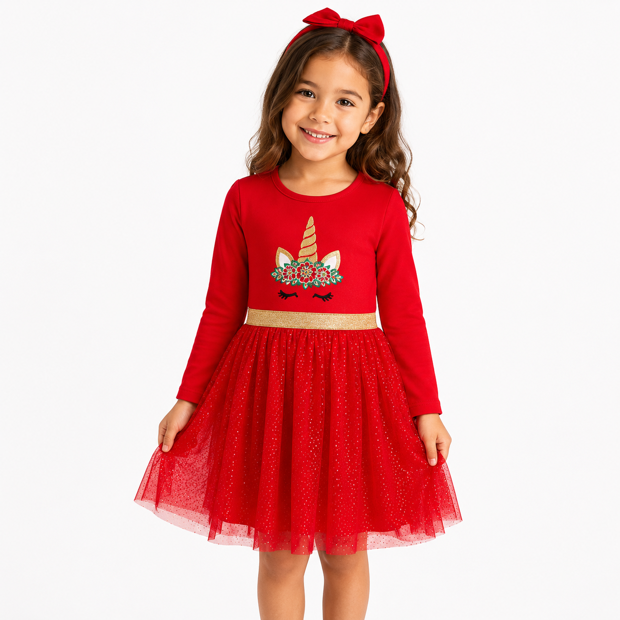 Btween Girls Unicorn Mesh Tutu Dress