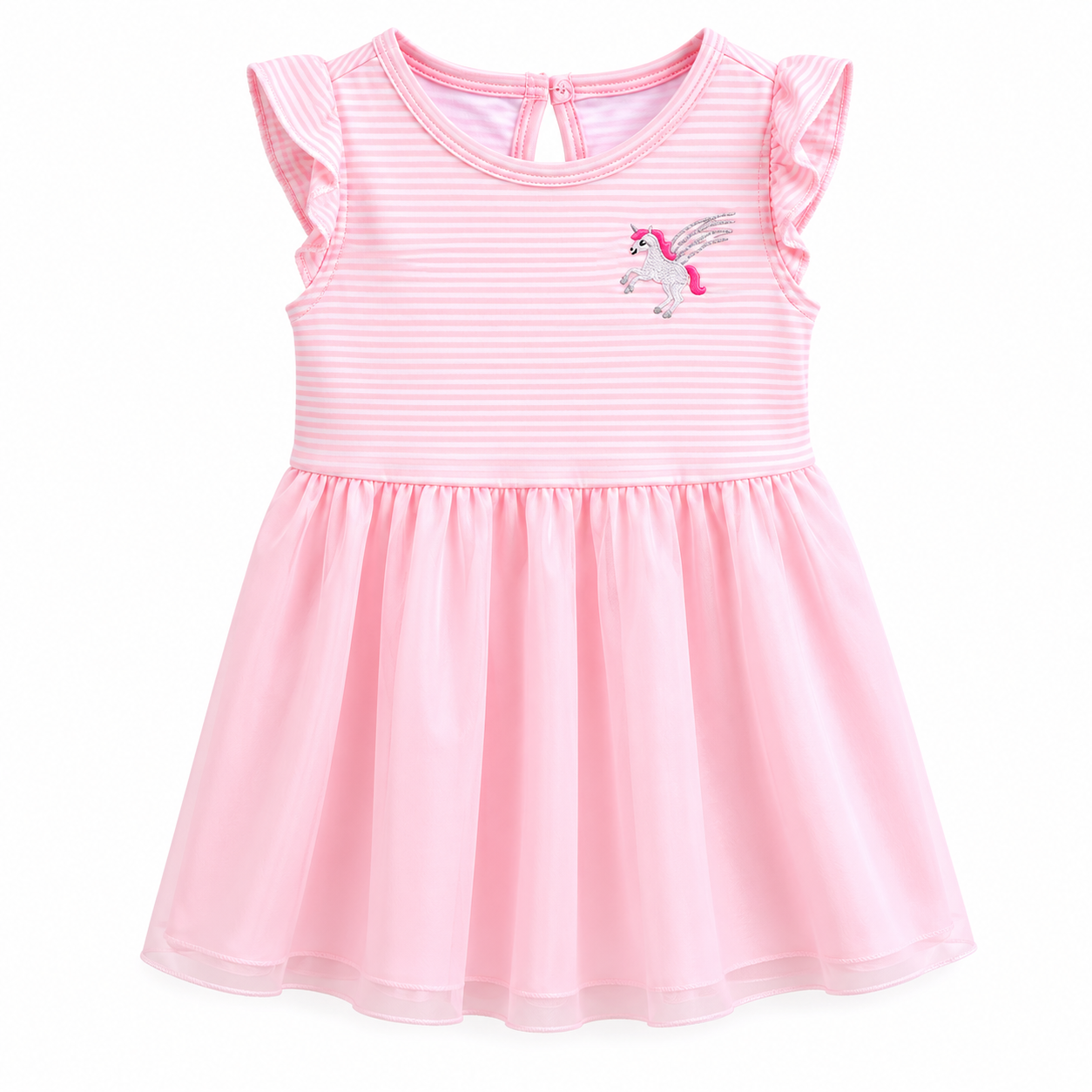 Carter's Kid Solid Short-Sleeve Dress