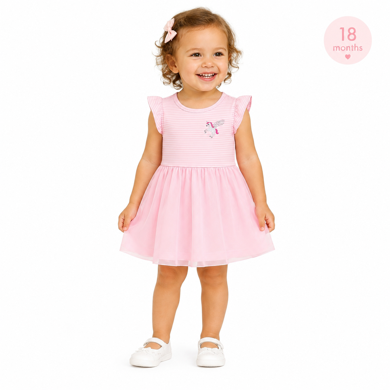 Carter's Kid Solid Short-Sleeve Dress