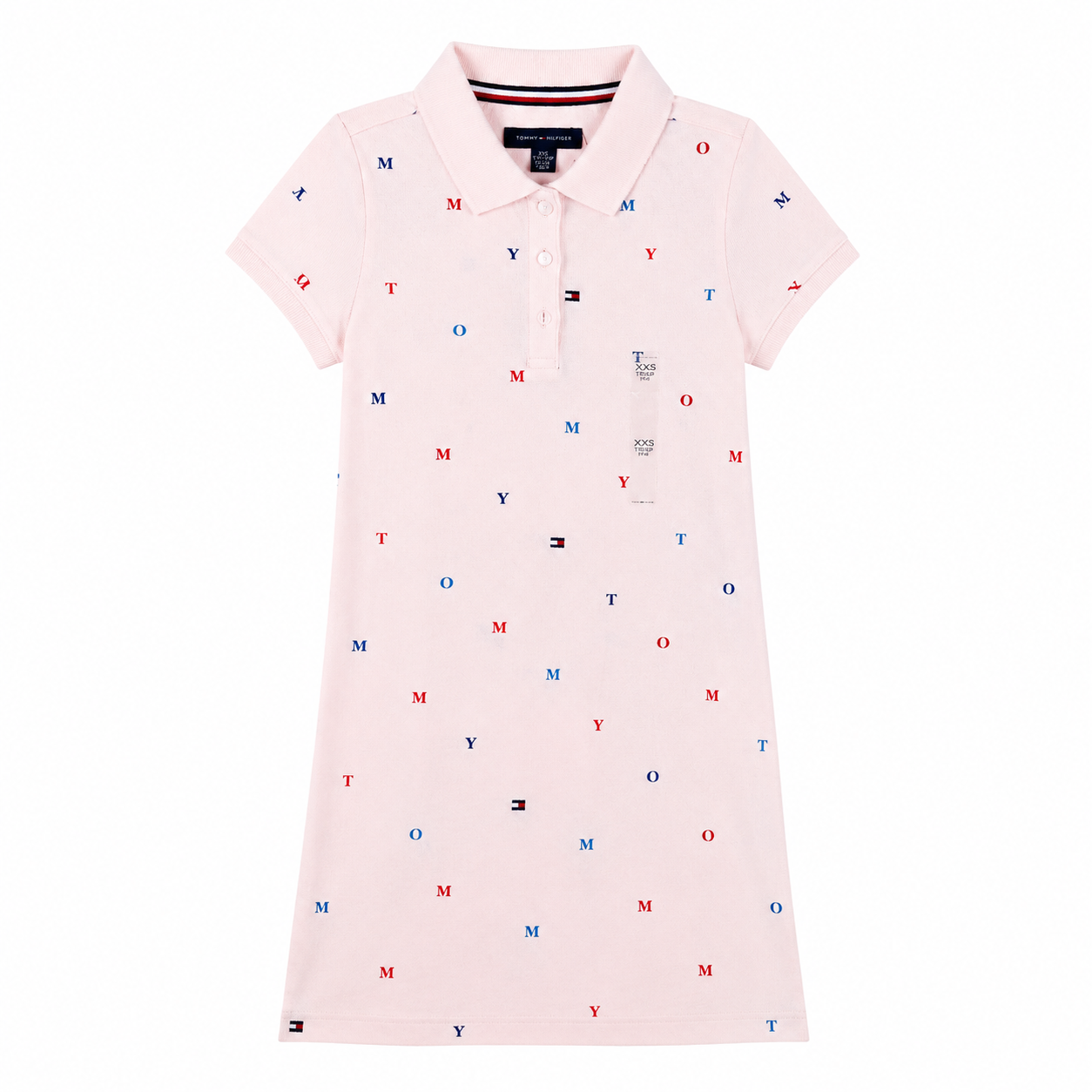 Tommy Hilfiger Kids' Allover Embroidered Polo Dress