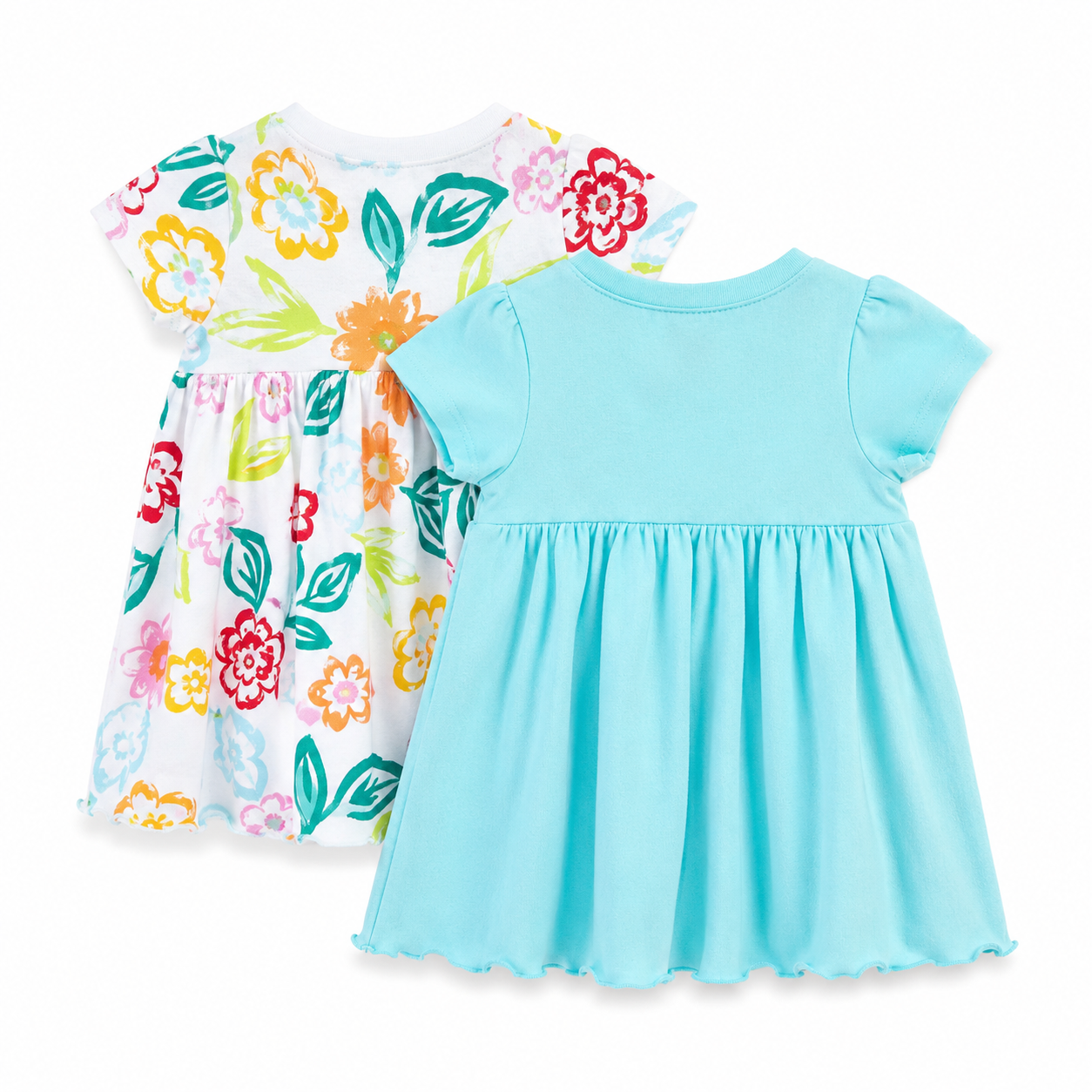 First Impressions Soft Organic Cotton Empire Short Sleeve Sundress