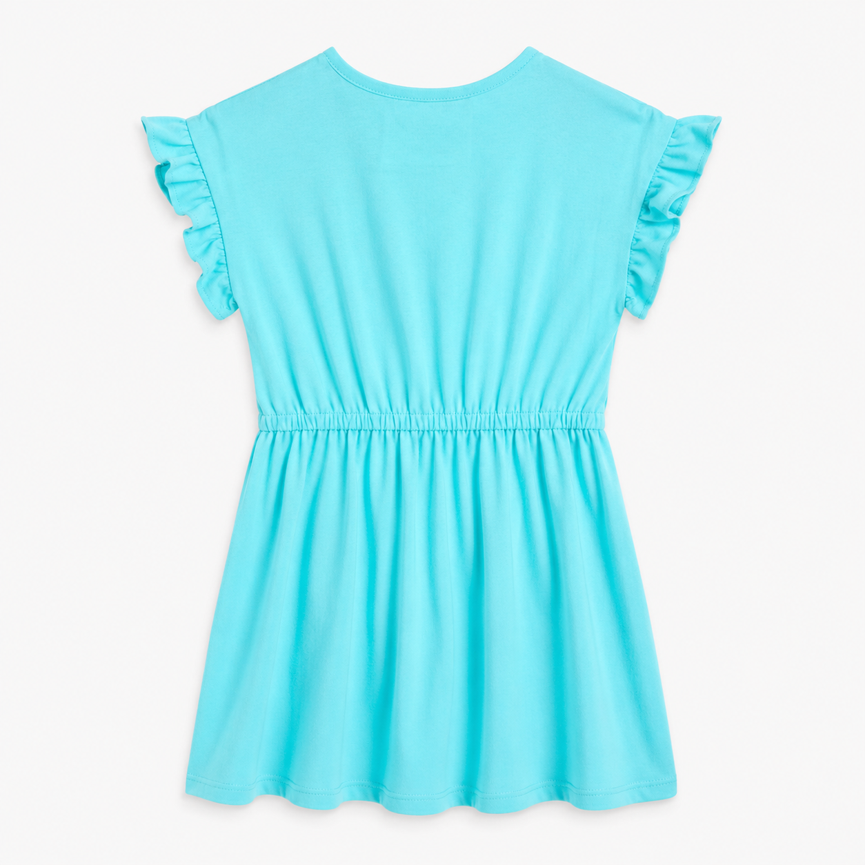 Nautica girls' ruffle trim dress