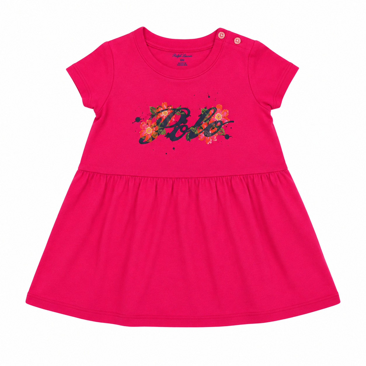 Ralph Lauren Logo Cotton Jersey Tee Dress