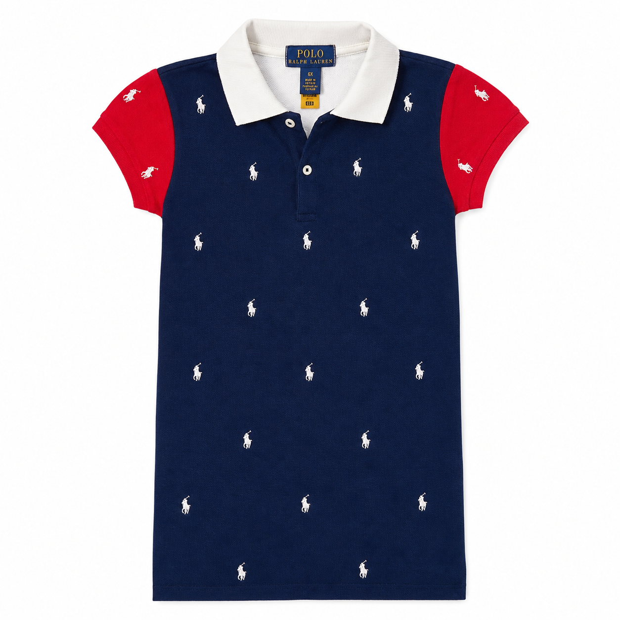 Ralph Lauren Polo Pony Cotton Mesh Polo Dress