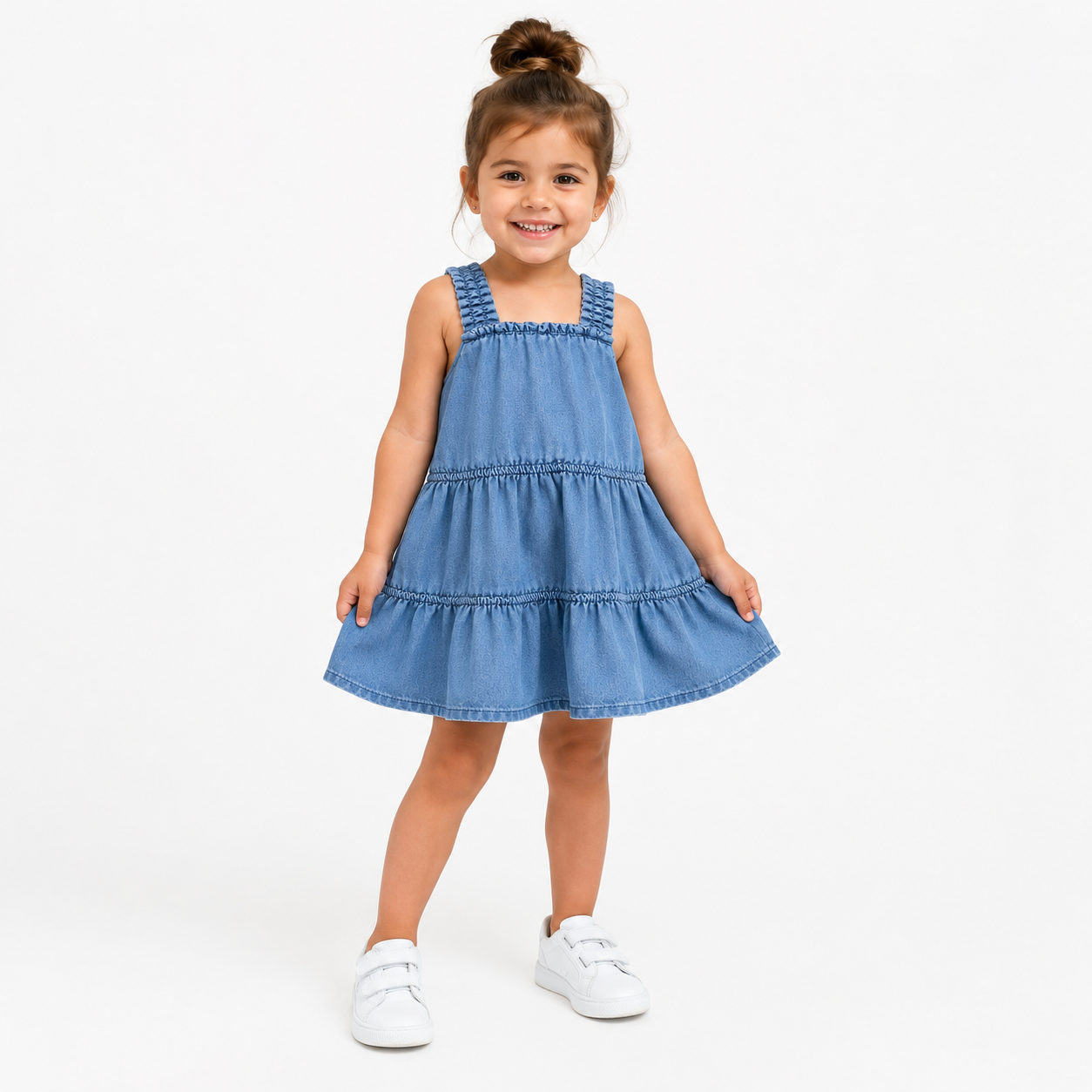 BCBG Girls' Cotton Eyelet Dress