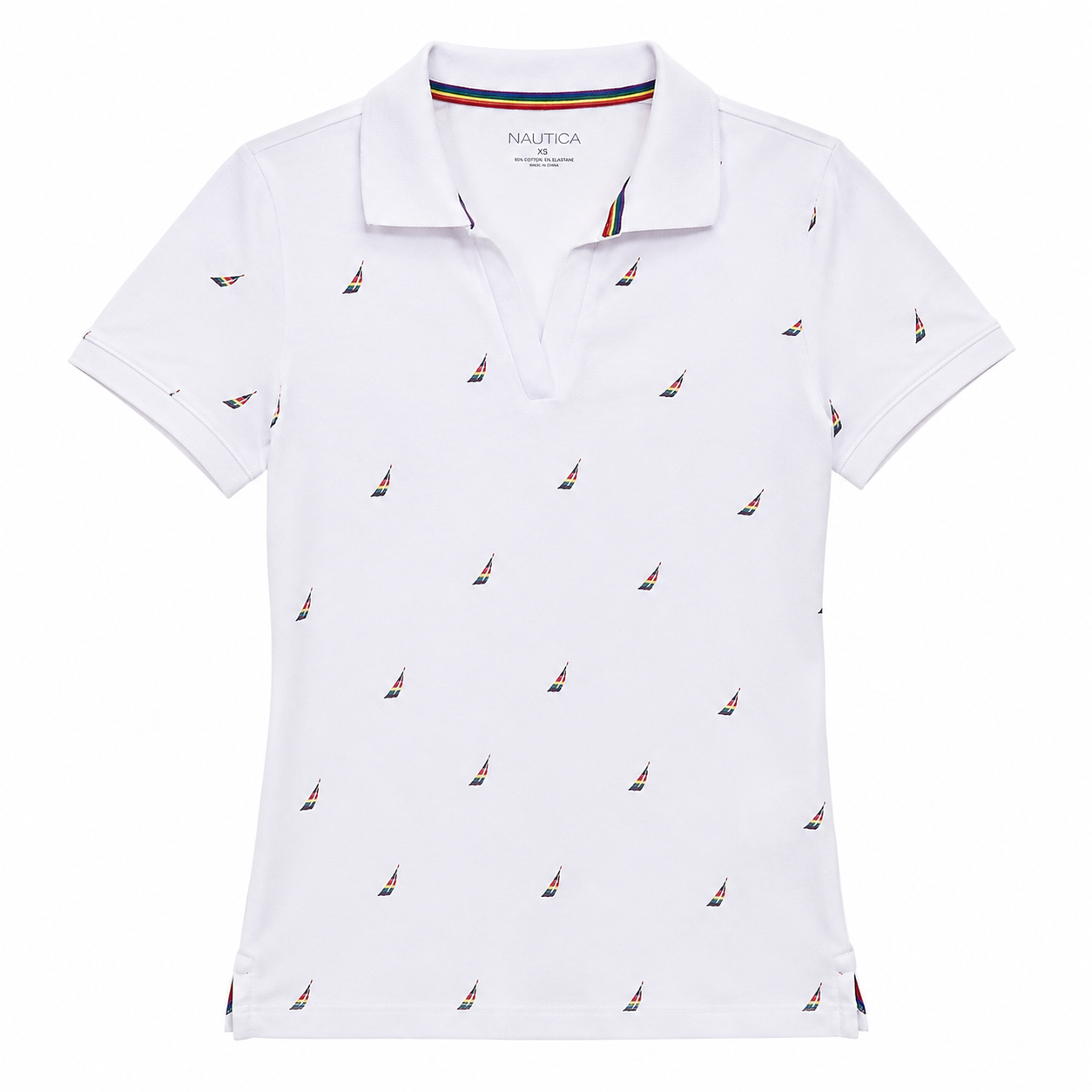 Nautica Women's Split-Neck Pride Polo