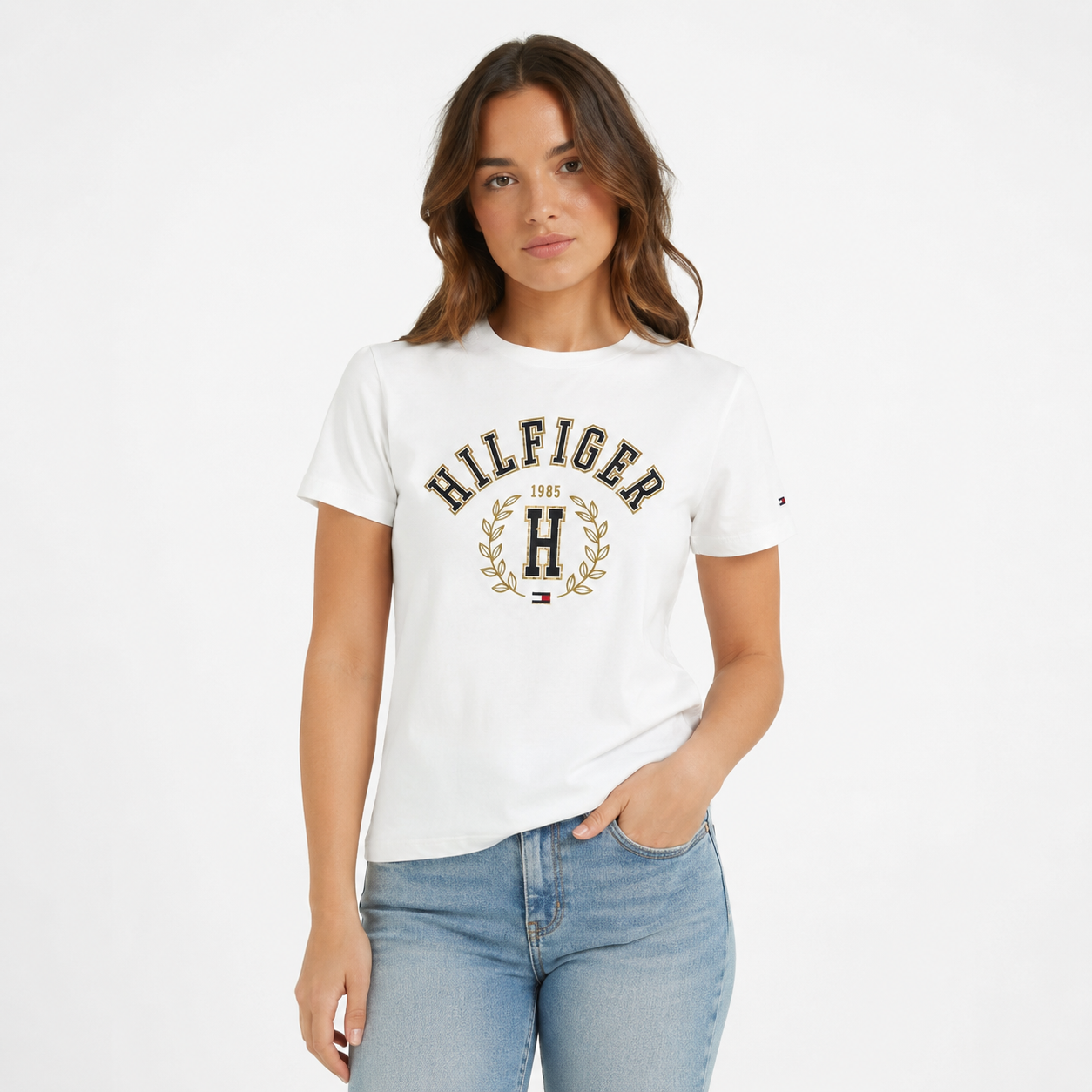 Tommy Hilfiger Hilfiger Laurel Leaf Logo T-Shirt