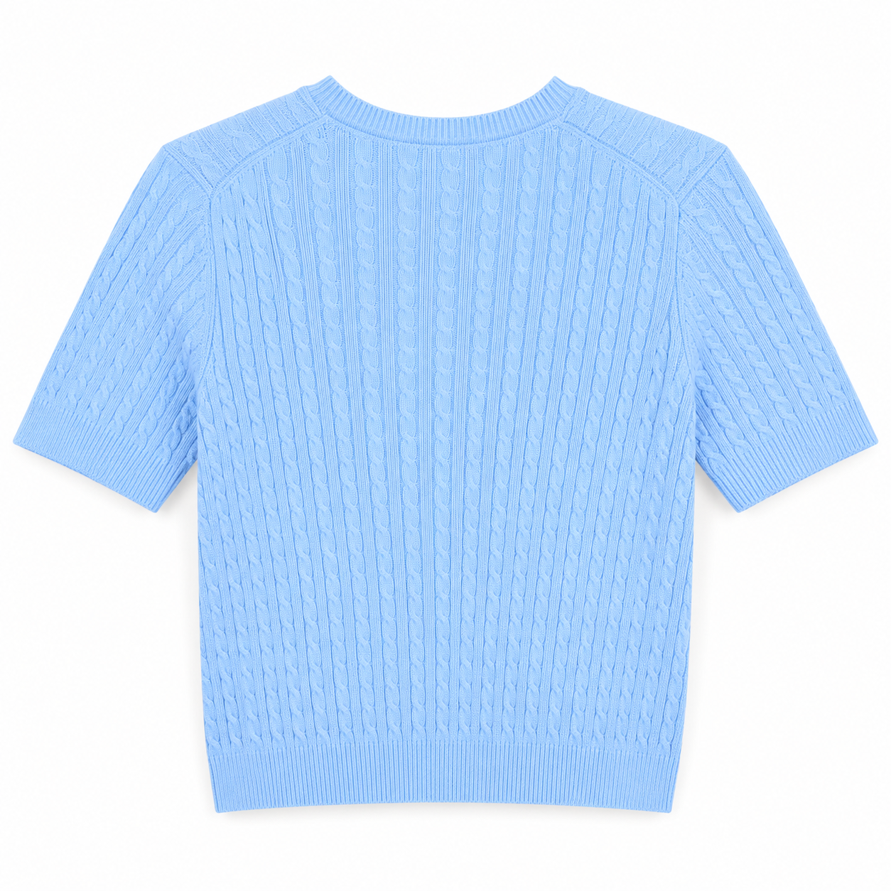 Tommy Hilfiger Short-Sleeve Cable Knit Sweater