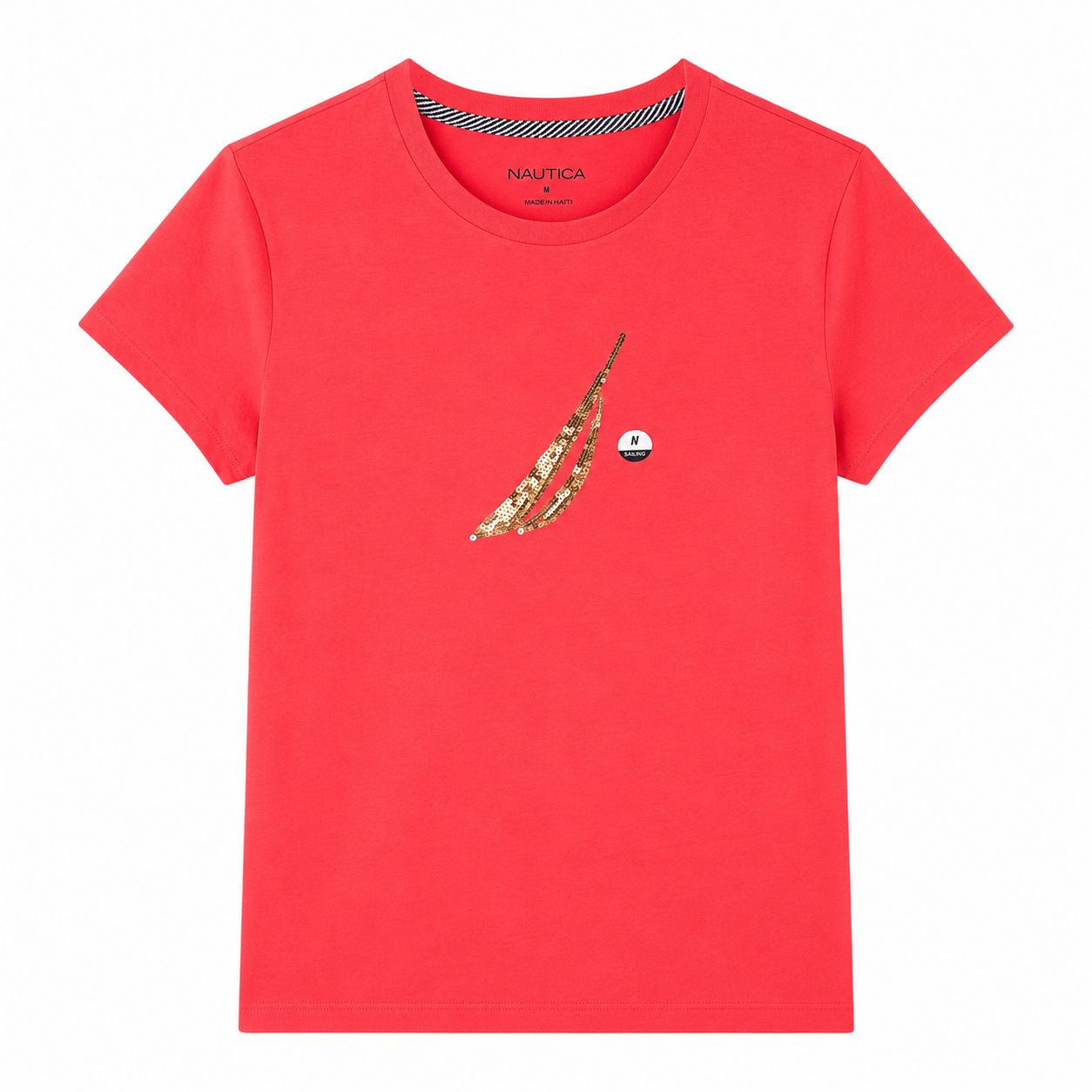 Nautica Sequin Gradient Graphic T-Shirt