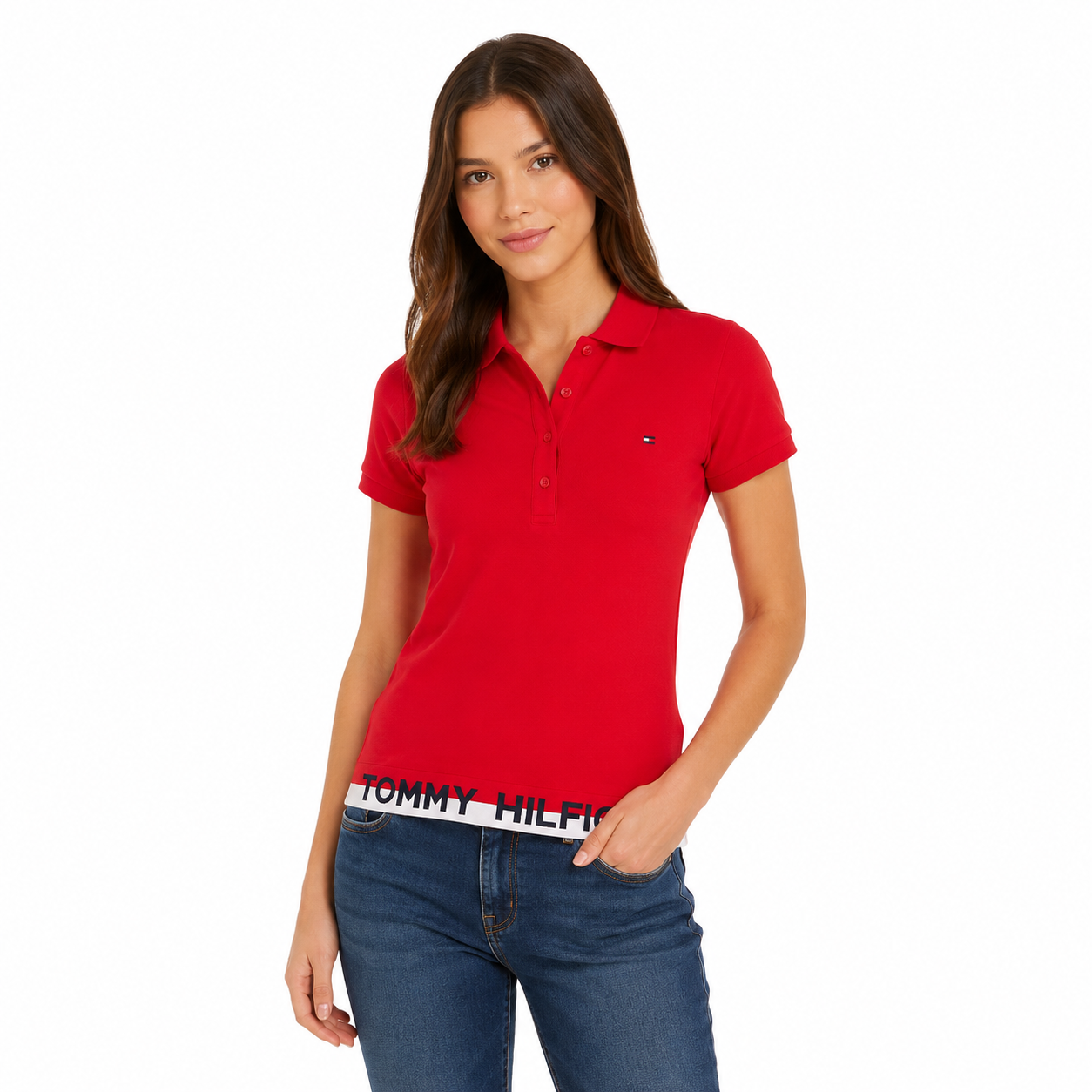 Tommy Hilfiger Logo Hem Polo