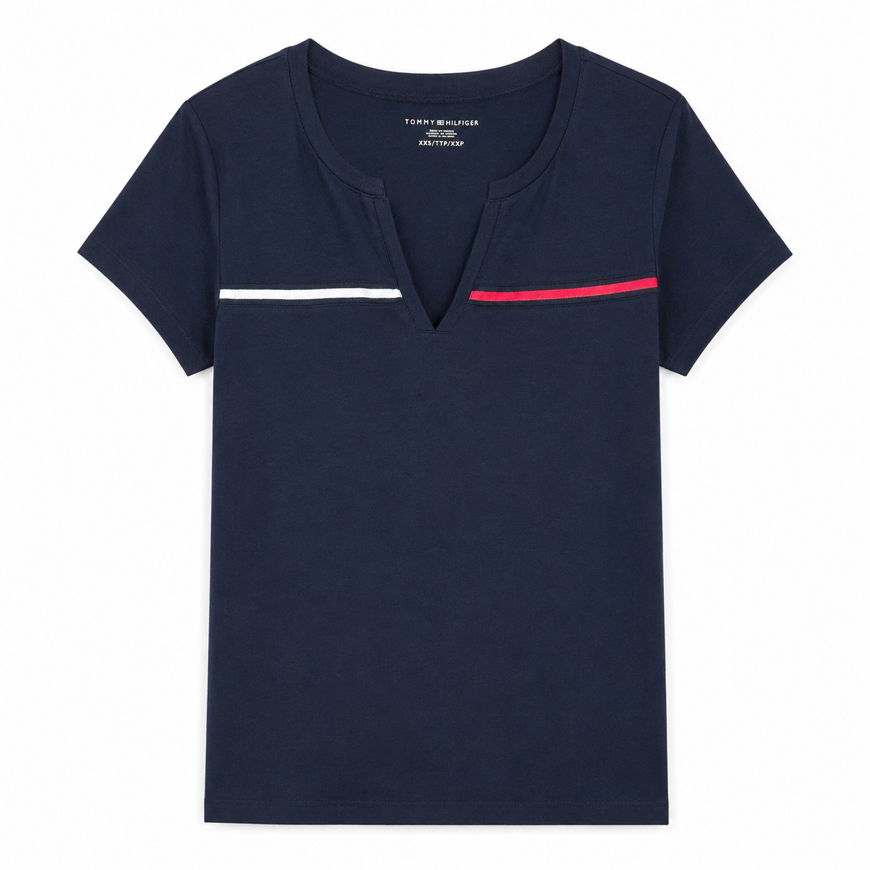 Tommy Hilfiger Essential Split - Neck T-Shirt