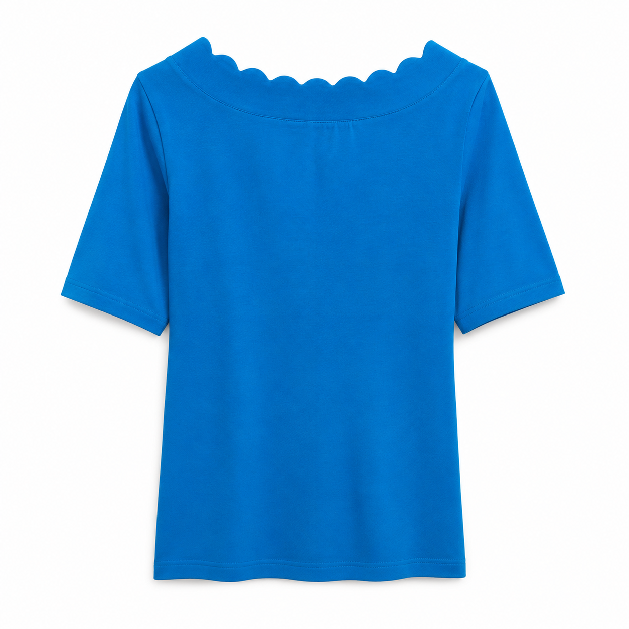 Anne Klein Scallop Short Sleeve T-shirt