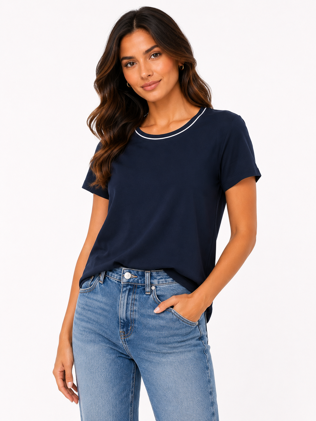 Tahari Short Sleeve T-Shirt