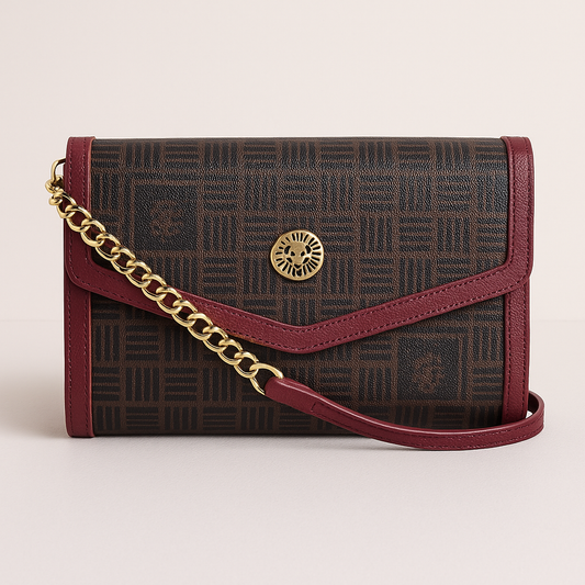 Anne Klein Camera Crossbody Sling Bag W/Card Case