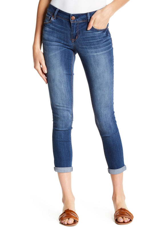 1822 Denim Adrianna mid rise  cropped ankle jeans