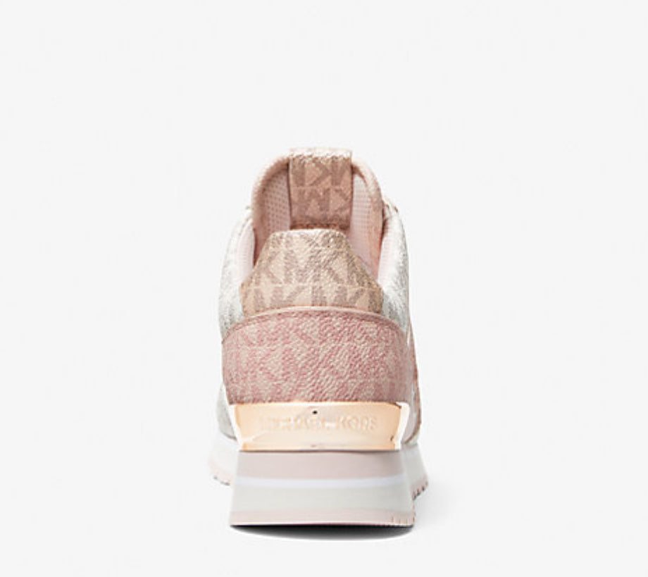 Michael Kors Maddy Two-Tone Logo and Mesh Trainer