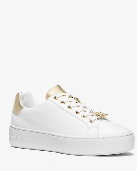 Michael Kors Poppy Two-Tone Faux Leather Sneaker