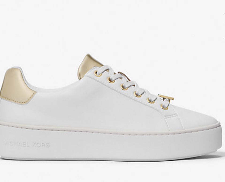 Michael Kors Poppy Two-Tone Faux Leather Sneaker